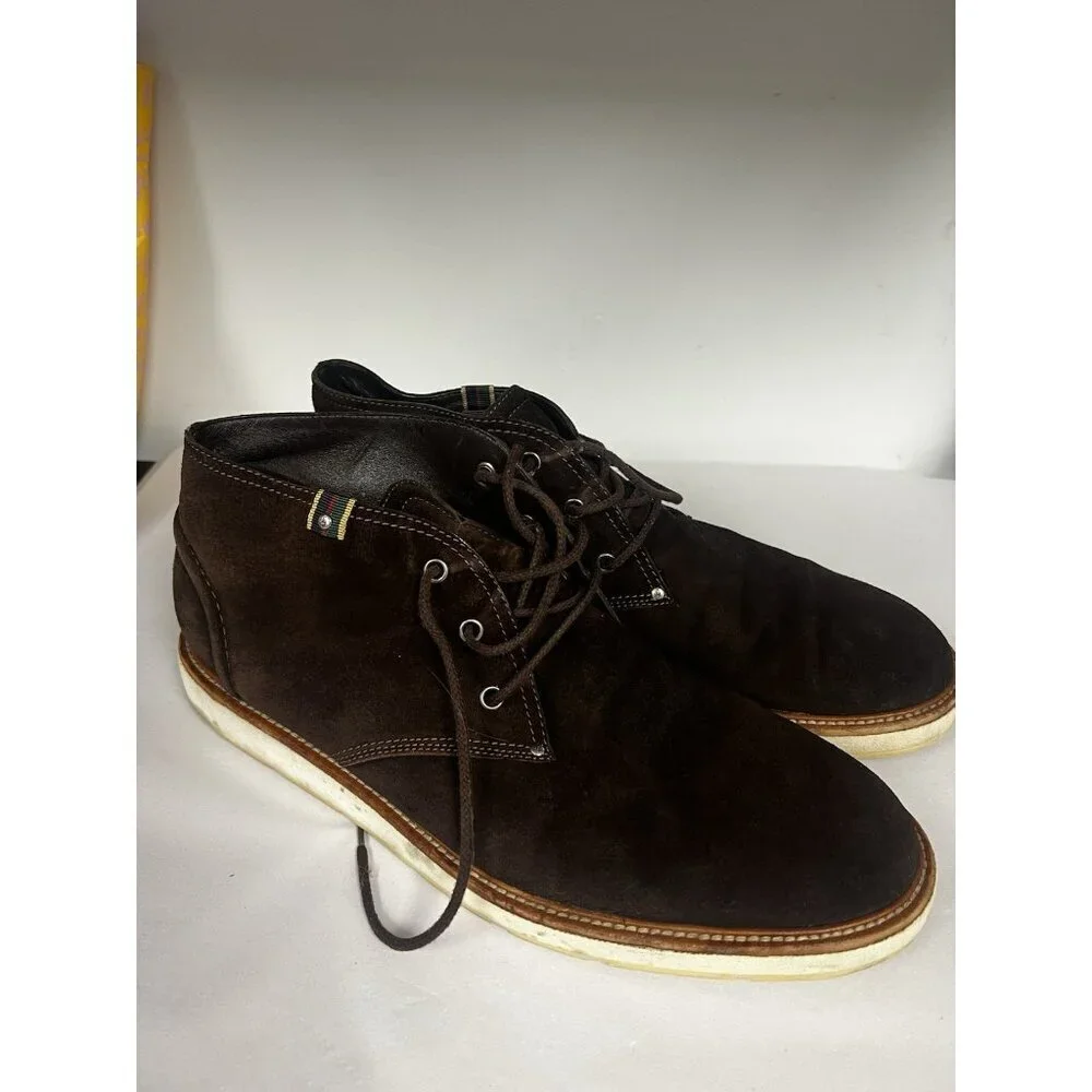Gucci Dark Brown Suede Chukka Boots Shoes Mens Sz 11